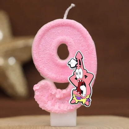 Bougie Anniversaire Bob L'Éponge - Patrick Star