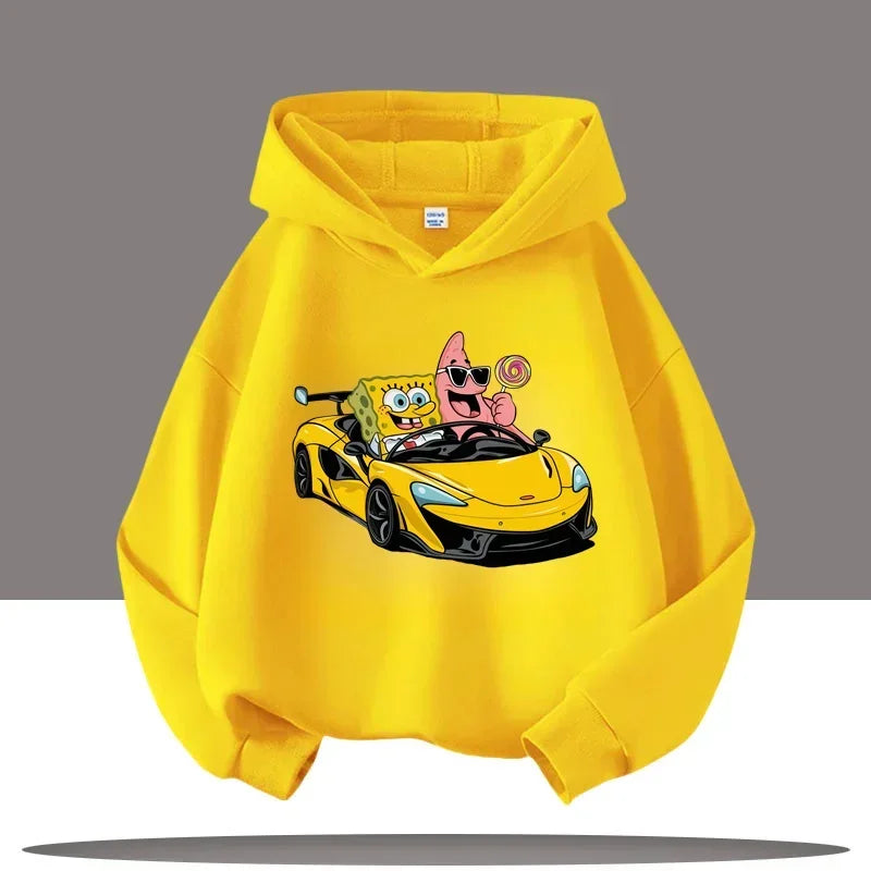 Hoodie Gris Chiné Bob L'Éponge - Gary & Bob