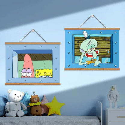 Tableau Bob L'Éponge - Trio Bikini Bottom