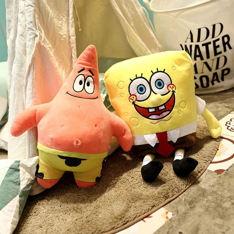 Peluches Bob L'Éponge - Pack Bob et Patrick 35cm