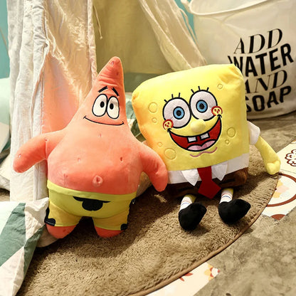 Peluches Bob L'Éponge - Pack Bob et Patrick 35cm