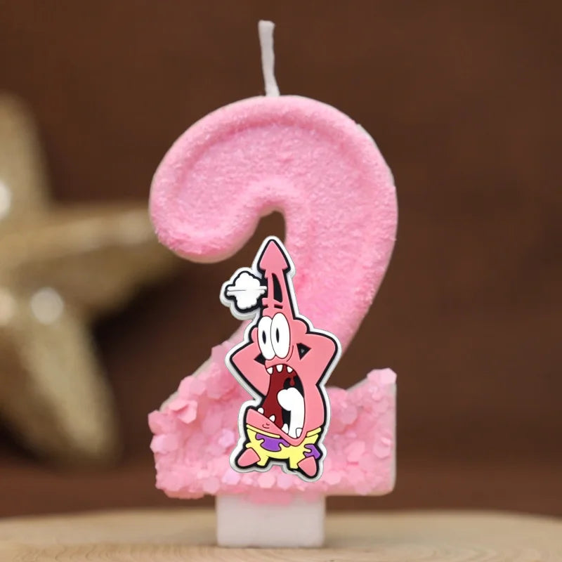 Bougie Anniversaire Bob L'Éponge - Patrick Star