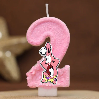 Bougie Anniversaire Bob L'Éponge - Patrick Star