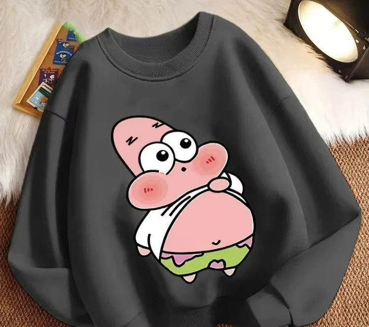 Sweat Shirt Gris Patrick L'Étoile - Ventre Rond