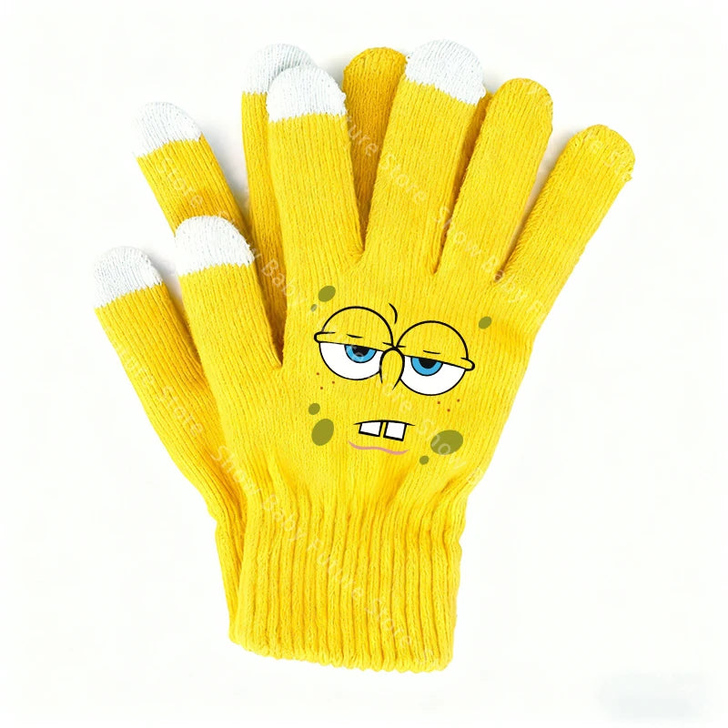 Gants Tactiles Bob L'Éponge - Visage Bob