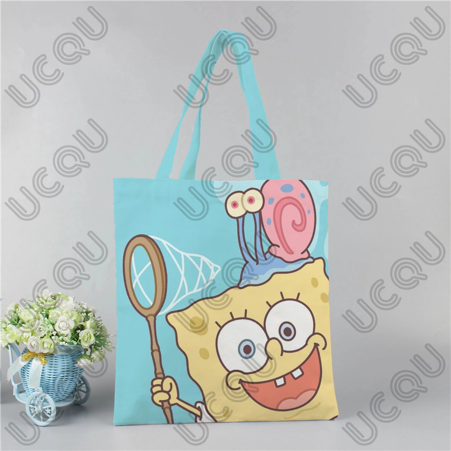 Tote Bag Bob l'Éponge - Modèle Pêche au Trésor