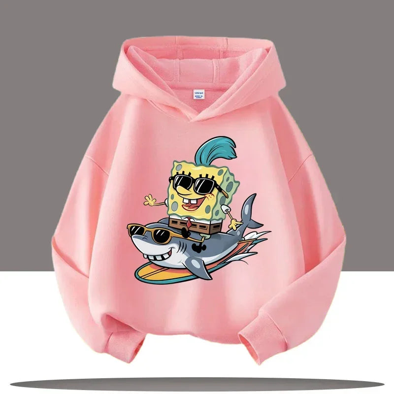 Hoodie Gris Chiné Bob L'Éponge - Gary & Bob