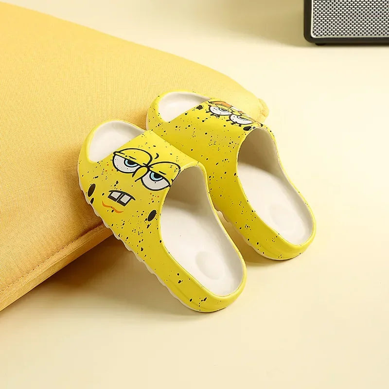 Claquettes Bob L'Éponge - Visage Jaune Classique