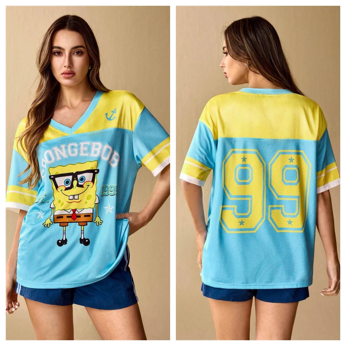 T-Shirt de Sport Bob L'Éponge - Maillot Équipe