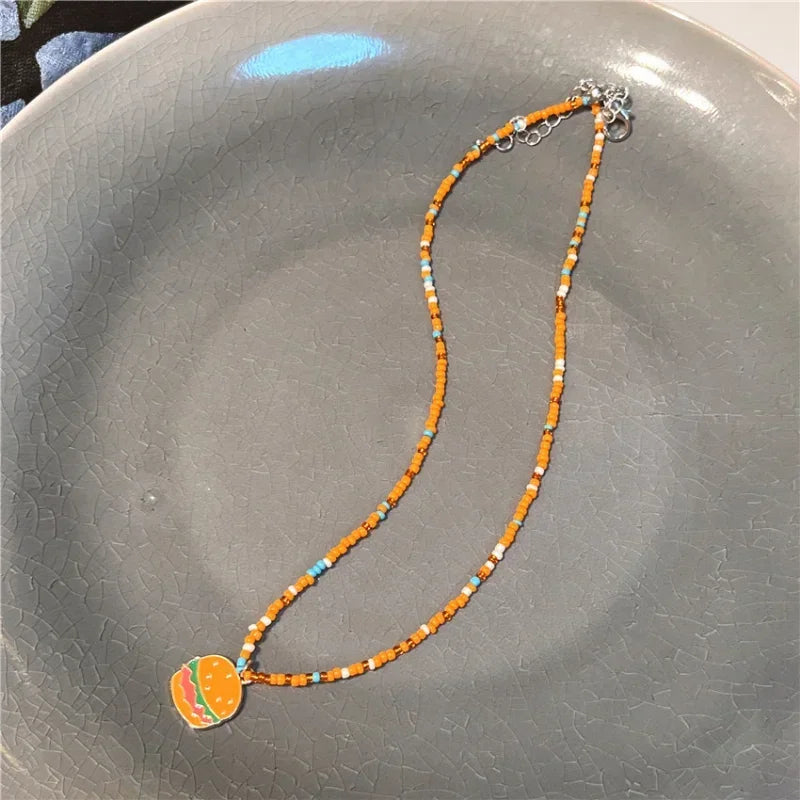 Collier Perles Bob L'Éponge - Style Kawaii