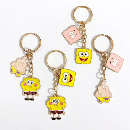 Porte-Clés Bob L'Éponge - Pendentif Doré
